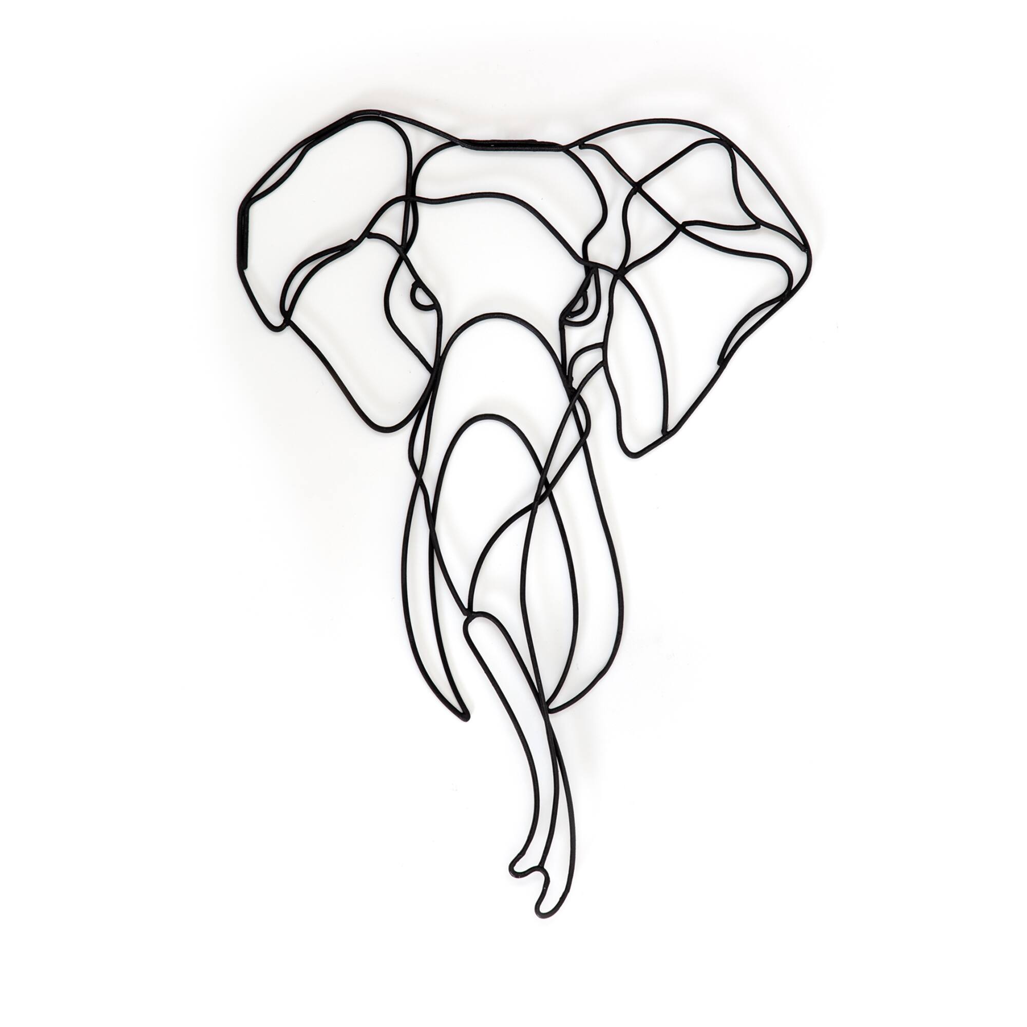 Habitat Decor 28" Asha Elephant Metal Wall Art